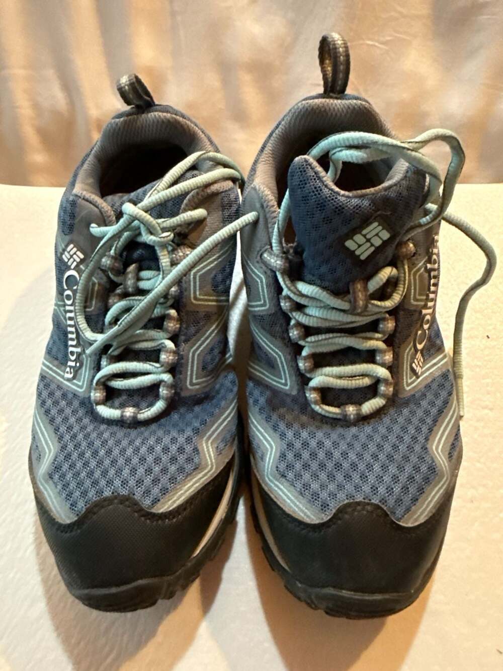 Columbia Pine Bluffs Women’s 6 Waterproof Hiking Trail Shoes Omni-Tech Blue